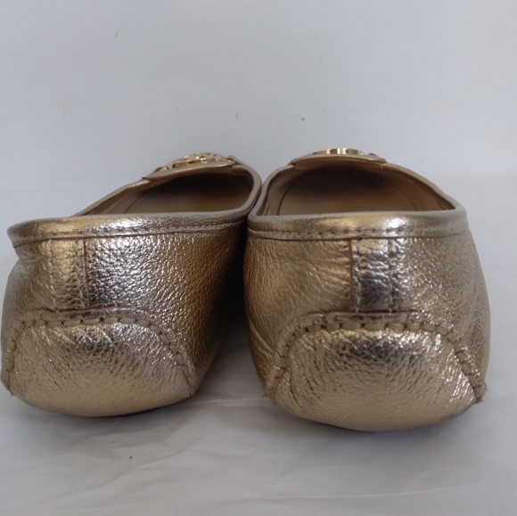 Michael Kors metallic Flats loafers logo sz 8 - Picture 10 of 14